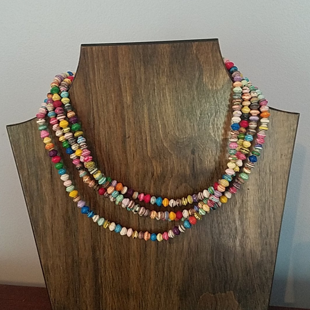 Noonday Collection - Dainty Paper Bead Necklace